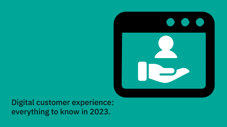 Infographic showing digital CX