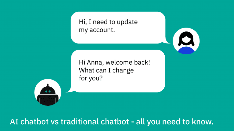 AI chatbot vs traditional chatbot - all you need to know.
