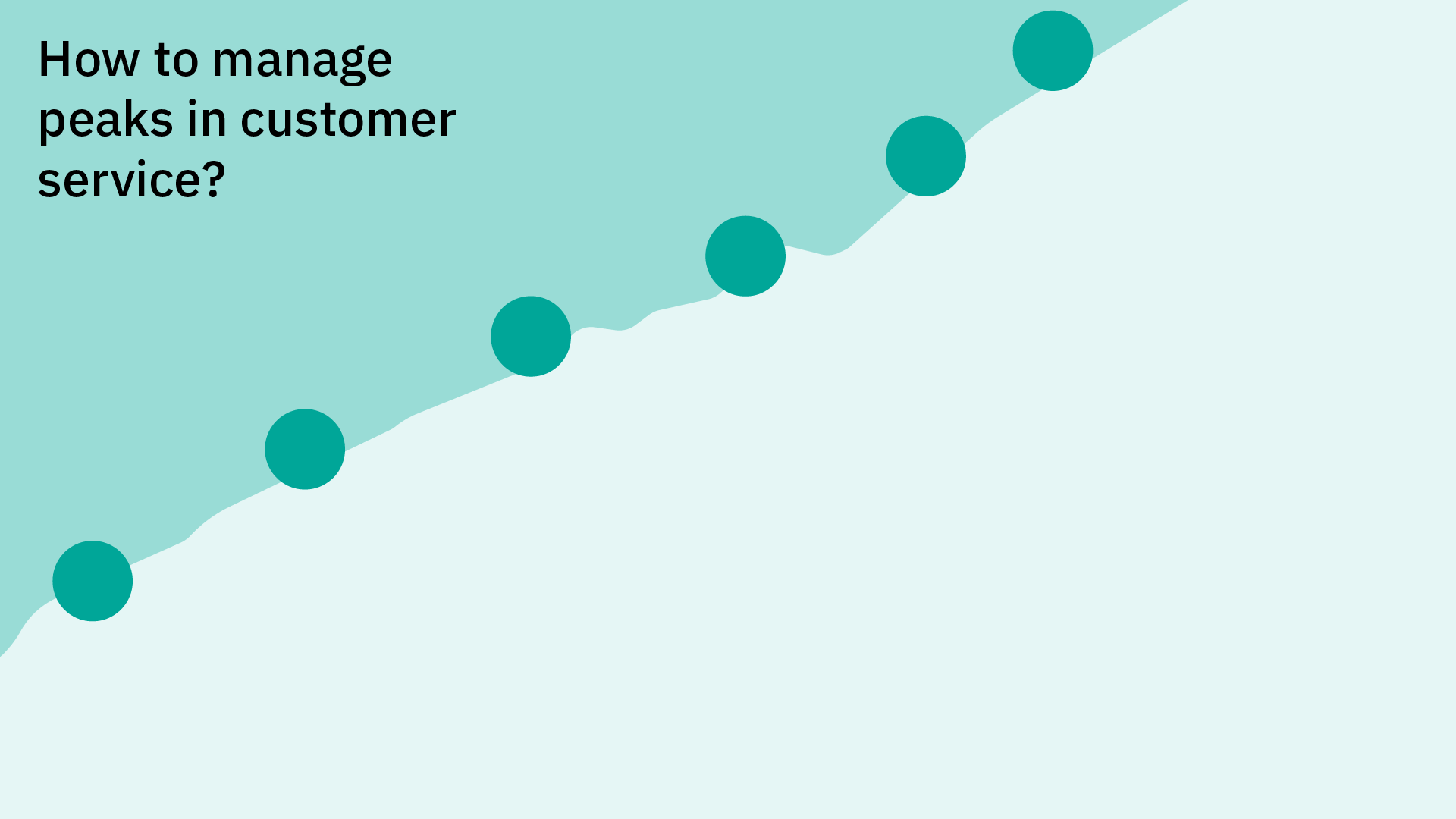 How to manage peaks in customer service
