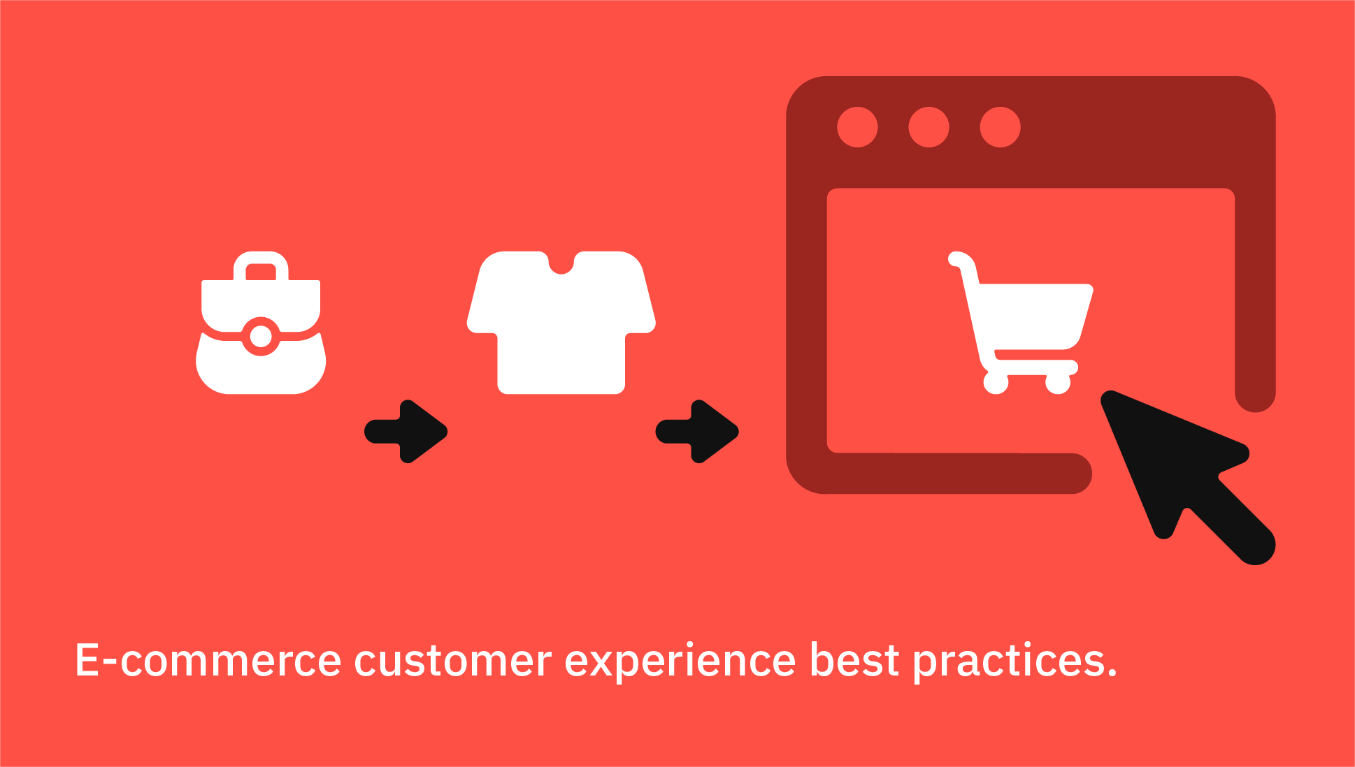 Infographic representing the e-commerce experience